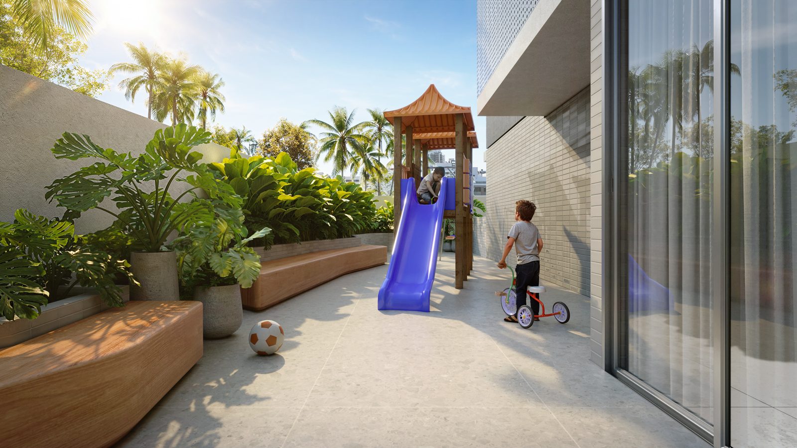 Lumini's playground, on the ground floor